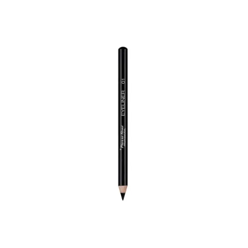 lápiz de ojos negro Pierre René Long Lasting Eyeliner 01 de larga duración