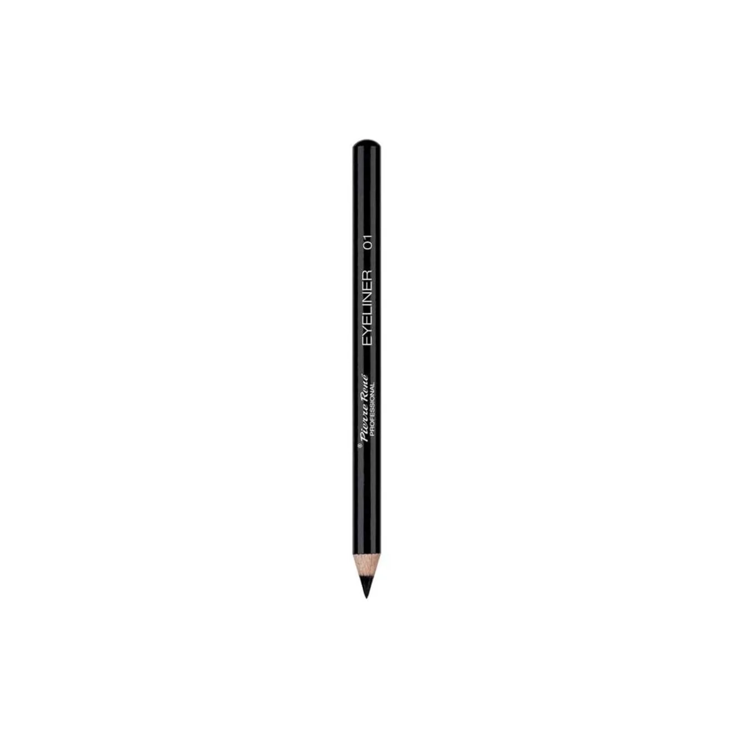 lápiz de ojos negro Pierre René Long Lasting Eyeliner 01 de larga duración