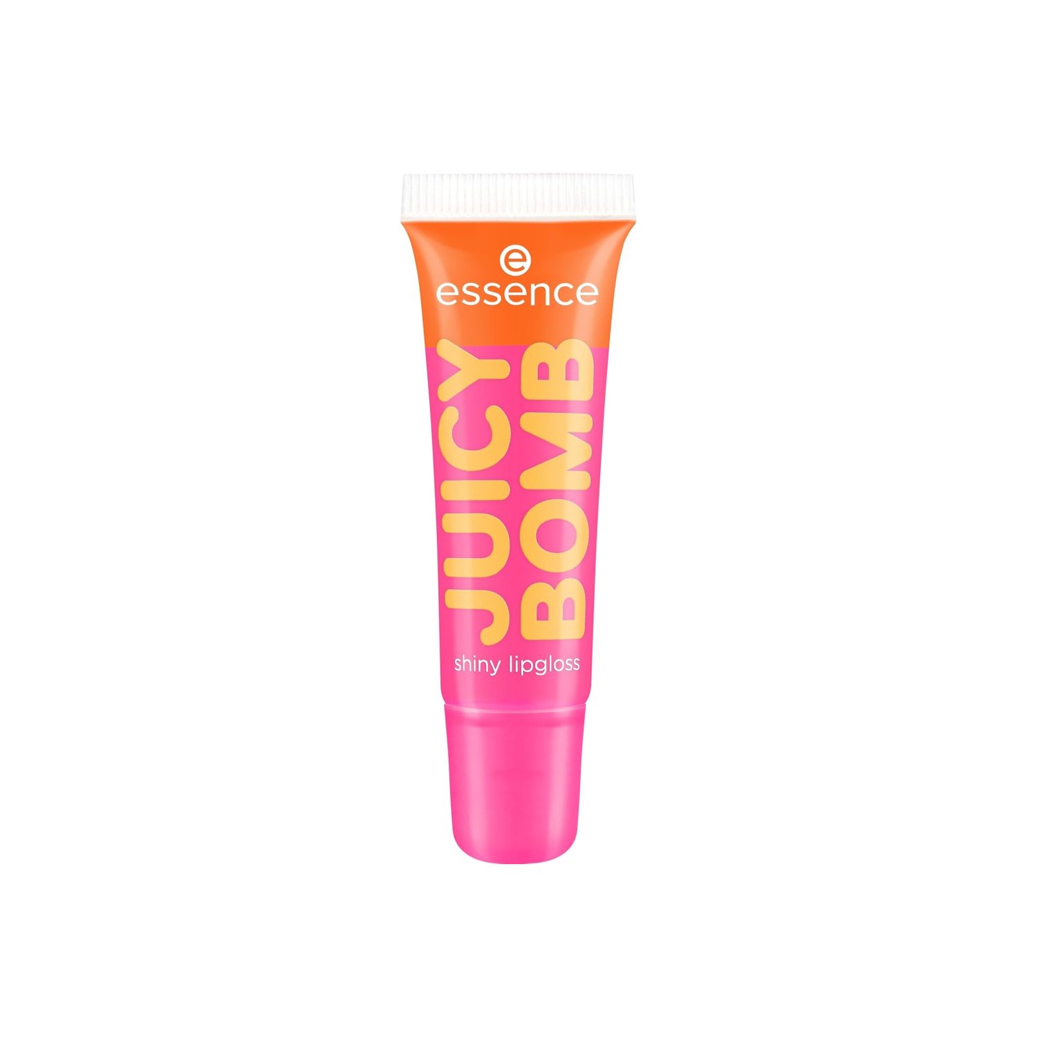 Juicy Bomb Party Shiny Lipgloss Pretty Pitaya essence Gloss Juicy Bomb Pretty Pitaya cerrado en envase rosa y naranja