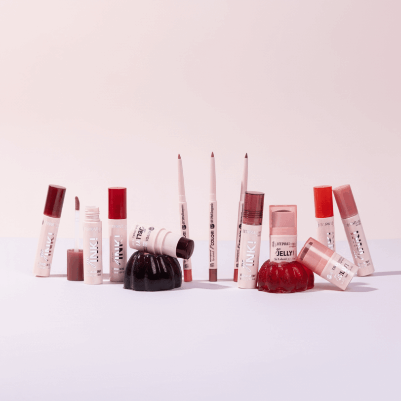 Surtido de tintes hipoalergénicos Go Jelly de Bell HYPO para labios y mejillas con acabado natural y efecto jugoso