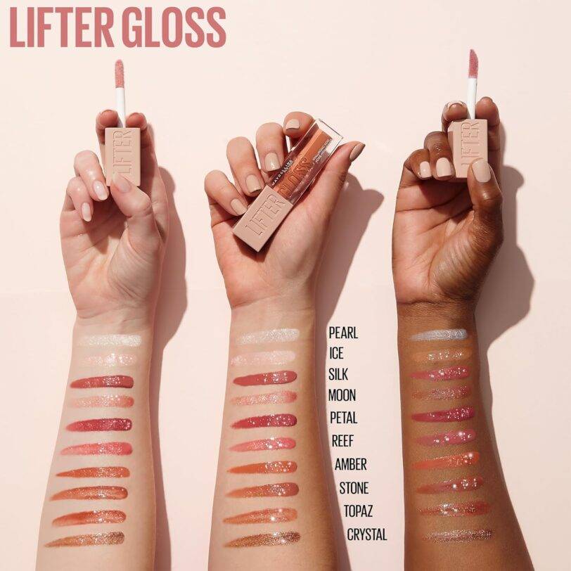 Comparativa de todos los tonos del Maybelline Lifter Gloss