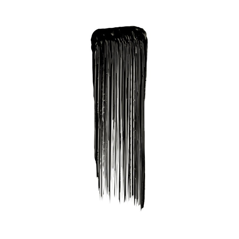 swatch negro intenso de la máscara de pestañas Maybelline Lash Sensational Sky High