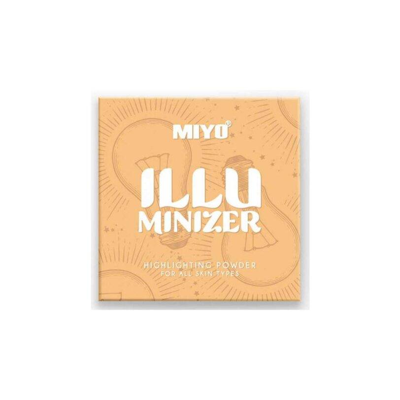 Iluminador MIYO Illuminizer en su estuche color beige