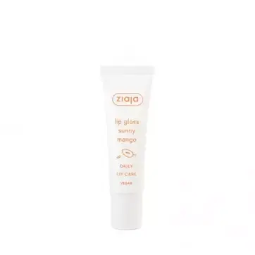 Bálsamo labial con brillo Sunny Mango de Ziaja en tubo vegano