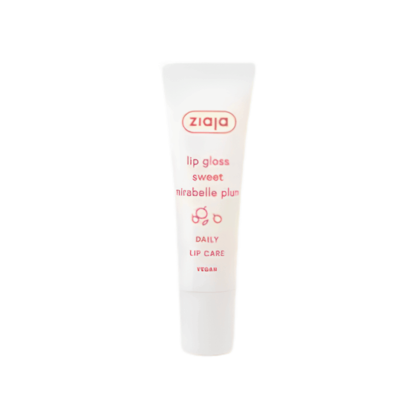 Bálsamo labial con brillo Ziaja Sweet Mirabelle Plum en formato tubo