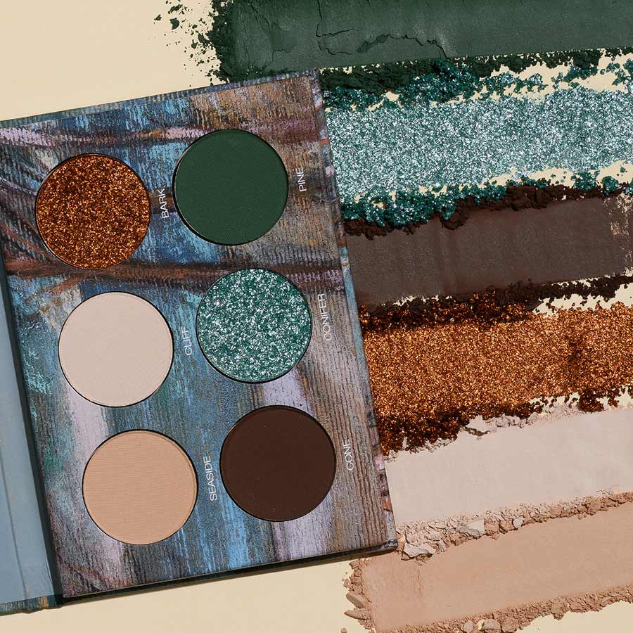 sombras Sea Forest Pierre René mates y metalizadas alta pigmentación