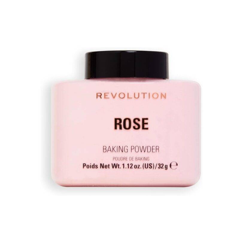 Revolution Rose Baking Powder polvo suelto fijador tono rose 32g