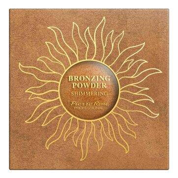 polvo bronceador brillante Pierre René acabado luminoso
