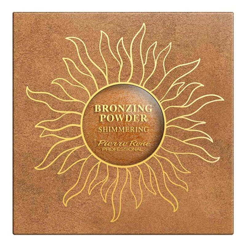 polvo bronceador brillante Pierre René acabado luminoso