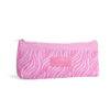 Neceser IDC Institute Savage Small Cosmetic Bag color rosa con estampado animal print y cremallera