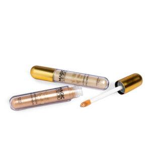 Iluminador líquido Magic Studio Nude Highlighting Wand en tonos Champagne Fizz y Sunset Glow con aplicador