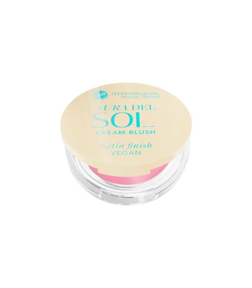 Colorete en crema hipoalergénico Bell Hypoallergenic Aura del Sol con acabado satinado y tono rosado