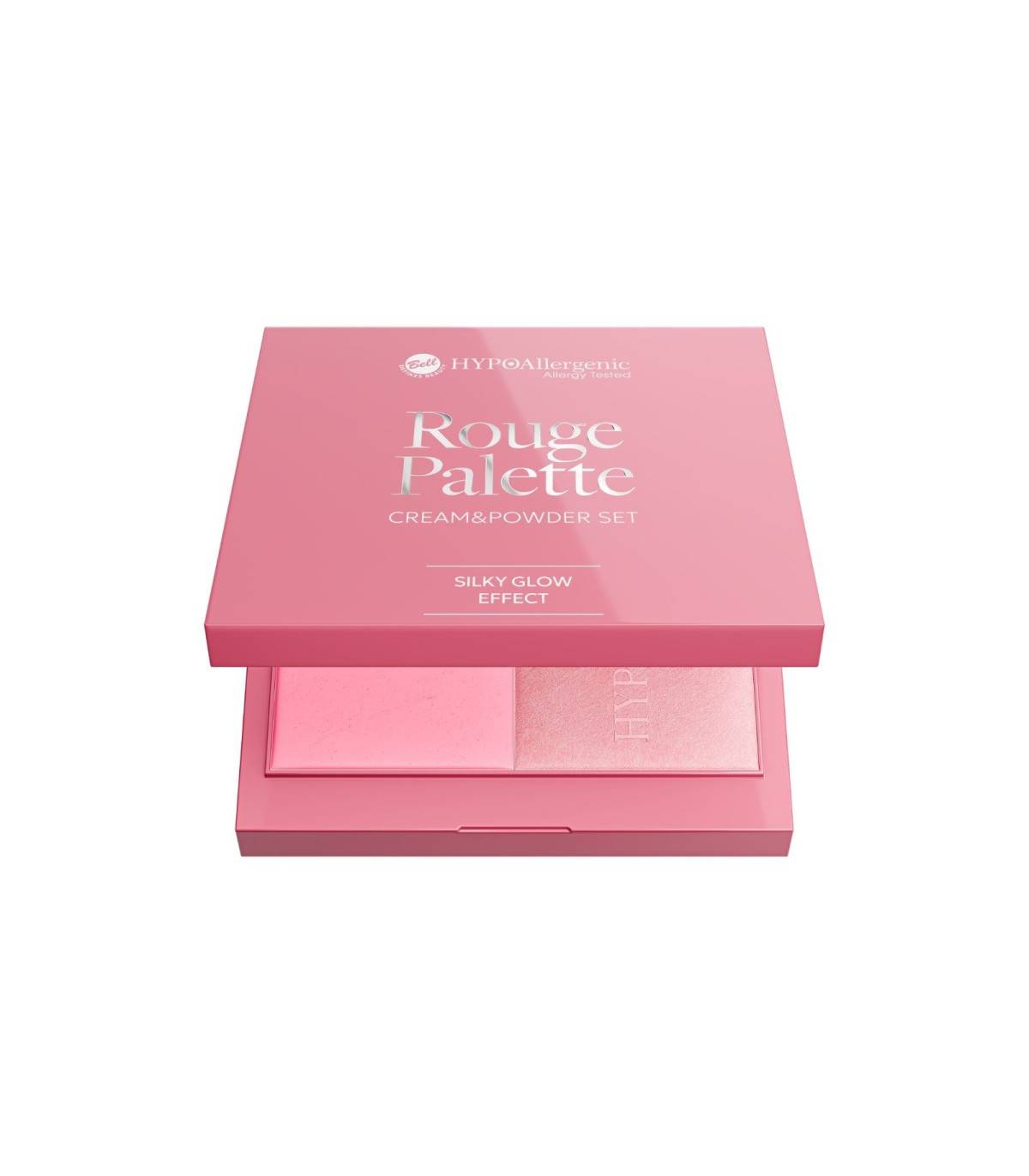 Paleta de colorete hipoalergénico HYPO Rouge Palette con formato crema y polvo para acabado luminoso