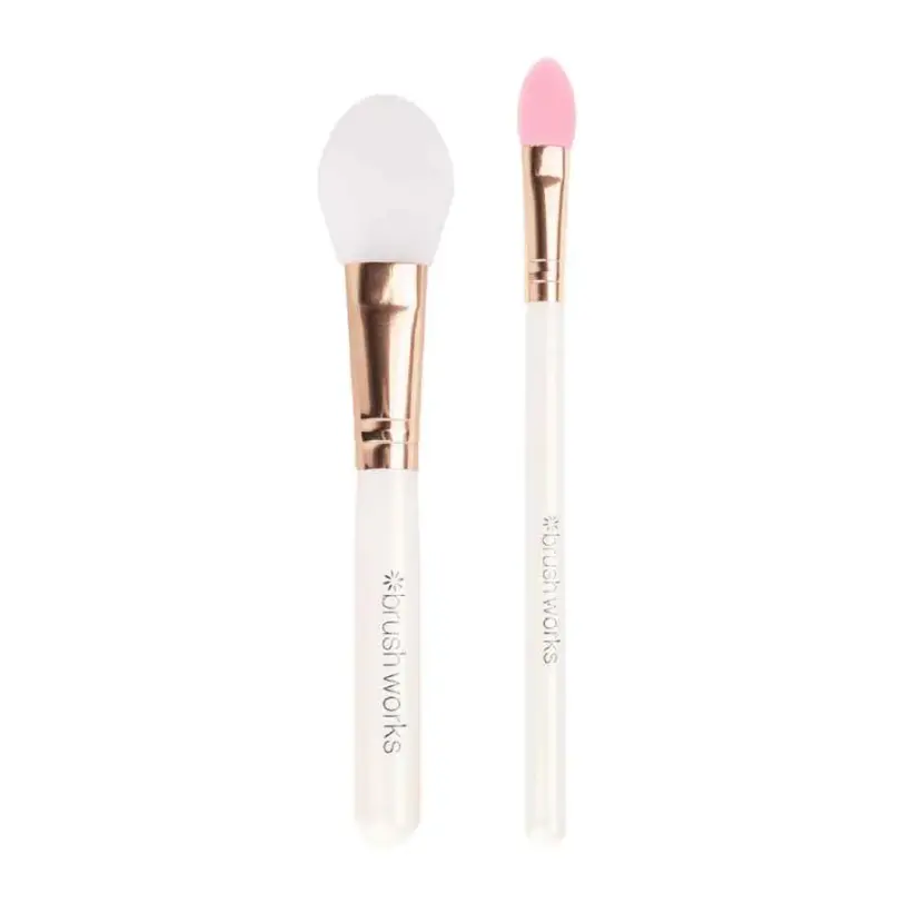 Set de brochas de silicona Brushworks para aplicar mascarillas y productos de skincare