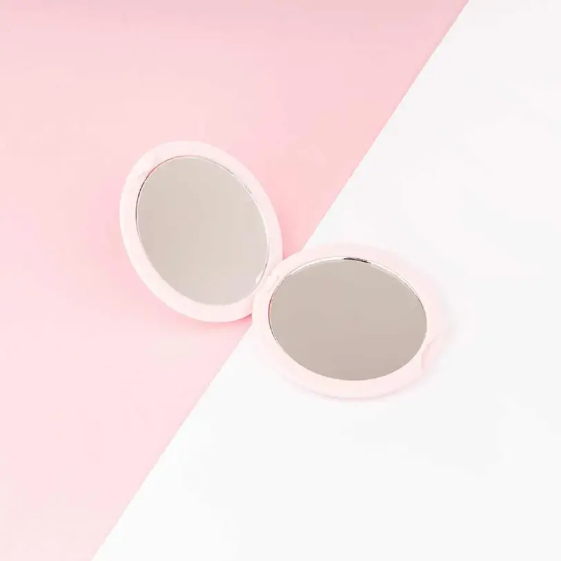 Espejo compacto portátil Brushworks con doble espejo ideal para bolso