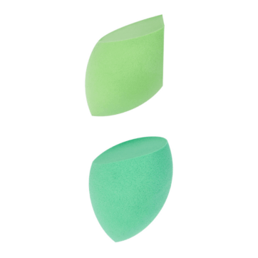 Esponjas de maquillaje So Eco en tonos verdes para aplicar base con acabado uniforme