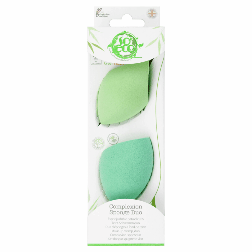 Set de esponjas de maquillaje So Eco en envase sostenible ideal para aplicación de base