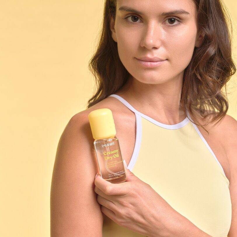aceite seco corporal creamy con textura ligera y rápida absorcion
