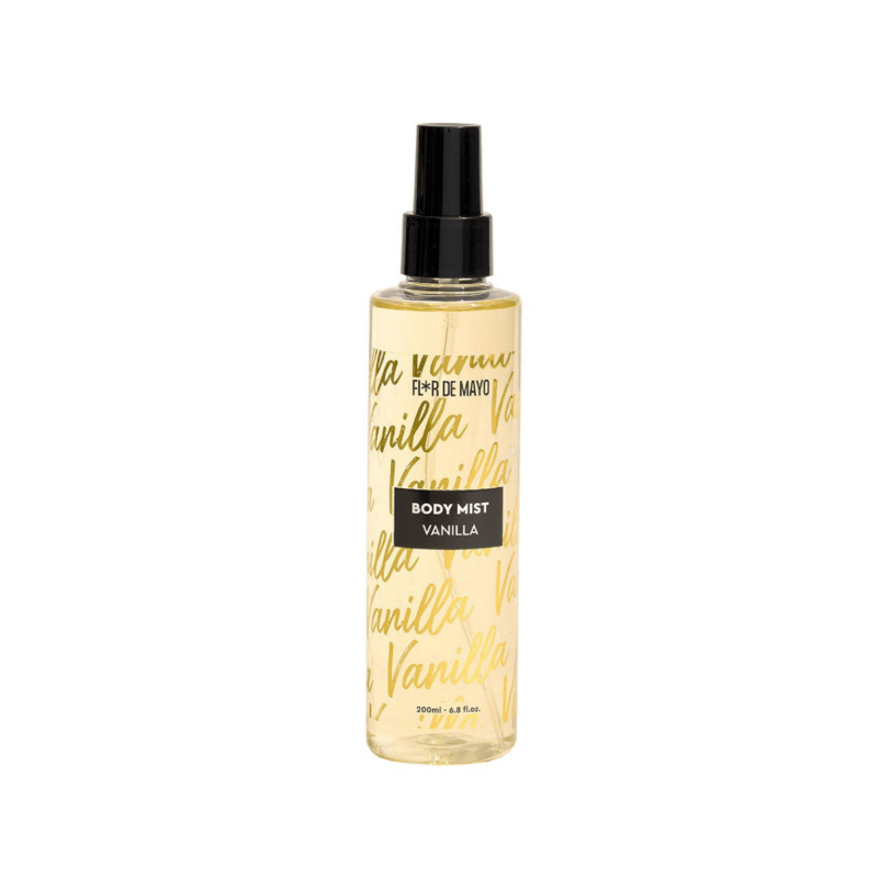 Body mist de vainilla en formato spray ligero ideal para perfumar e hidratar la piel