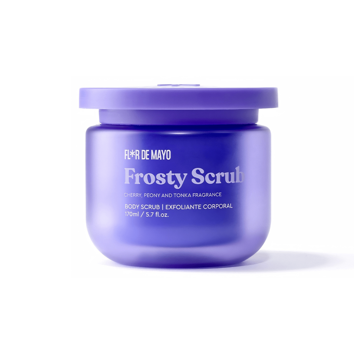 exfoliante corporal frosty de flor de mayo con manteca y sal