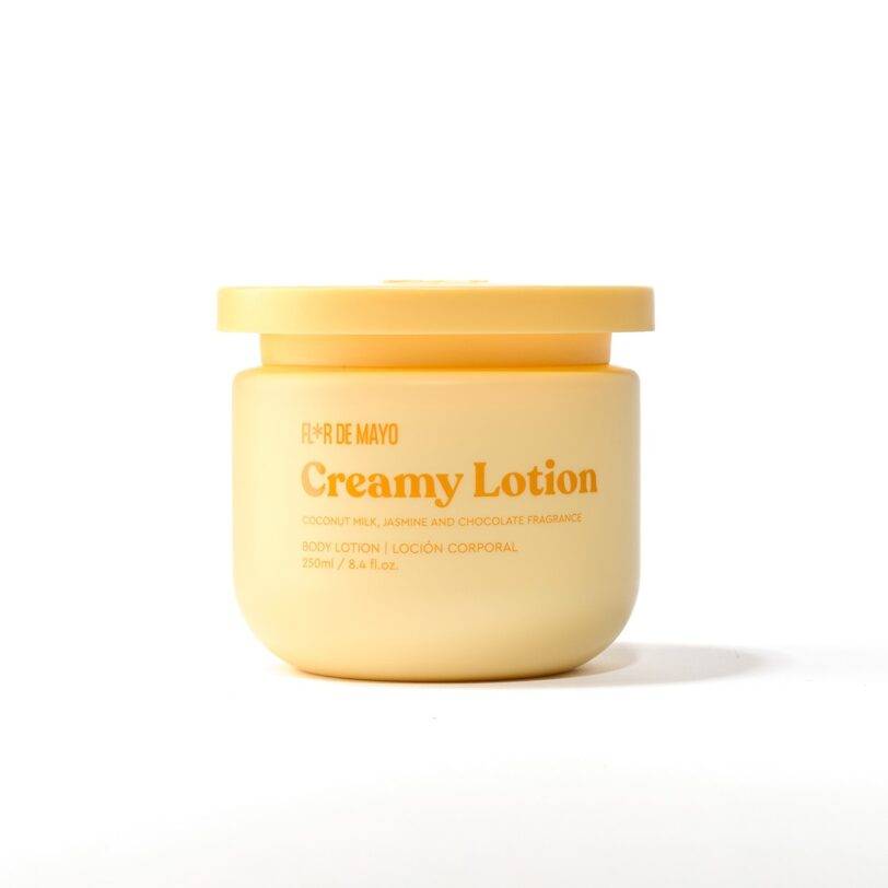 Loción corporal Flor de Mayo creamy coco jazmín formato tarro 250ml hidratante