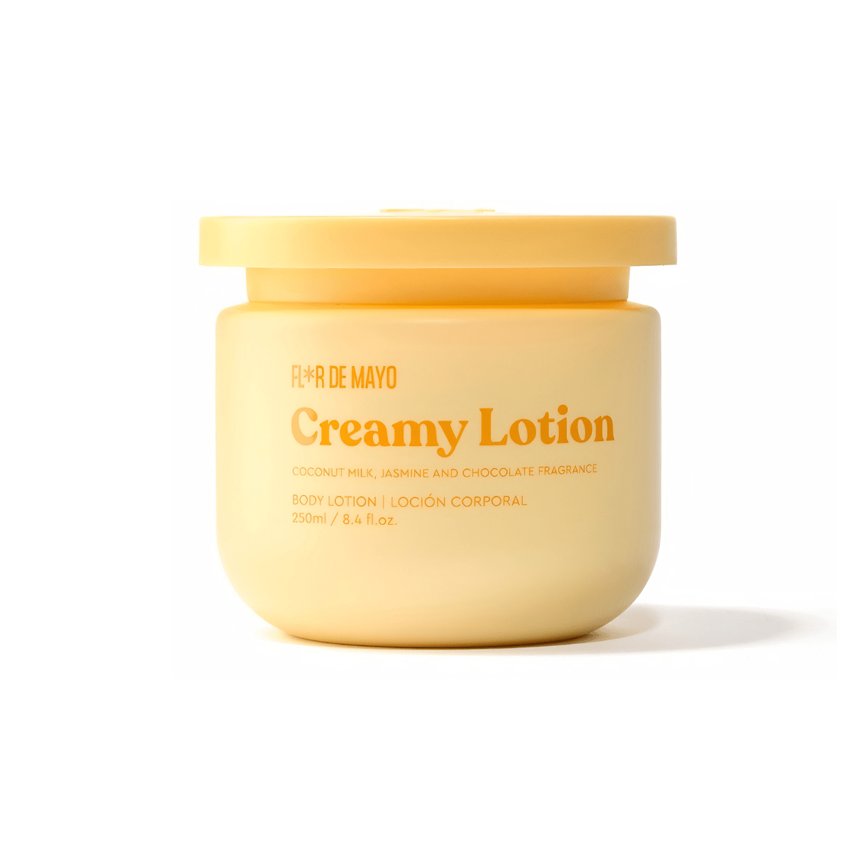 Loción corporal Flor de Mayo creamy coco jazmín formato tarro 250ml hidratante