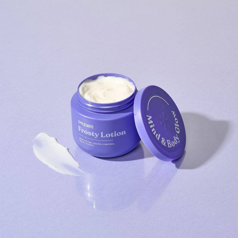 locion corporal frosty con manteca de karite y cacao textura cremosa hidratante