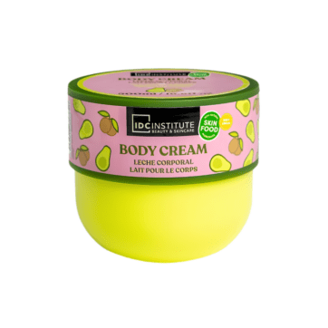 Crema corporal de aguacate IDC Institute con fórmula nutritiva para hidratar y suavizar la piel