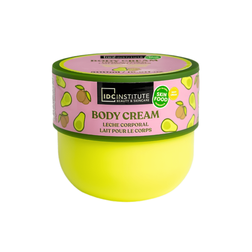 Crema corporal de aguacate IDC Institute con fórmula nutritiva para hidratar y suavizar la piel