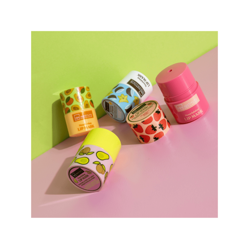mascarillas labiales IDC Institute diferentes aromas frutales hidratación y nutrición labios