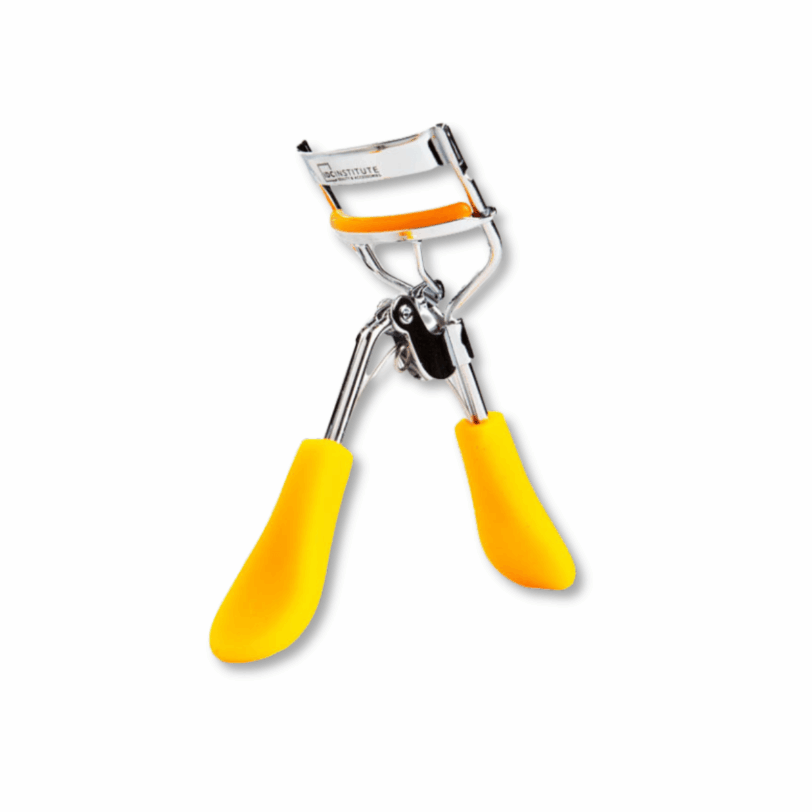 rizador de pestañas naranja idc institute con diseño ergonomico para rizo natural y duradero