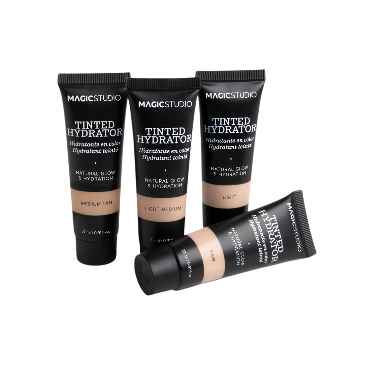 gama de tonos Tinted Hydrator Magic Studio fair light light medium medium tan