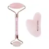 Set rodillo y Gua Sha Brushworks cuarzo rosa Set de rodillo facial y Gua Sha de cuarzo rosa Brushworks para rutina de skincare
