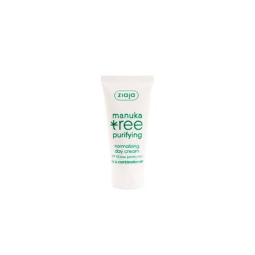 crema facial de día Ziaja Manuka Tree para piel mixta o grasa con protección SPF 10