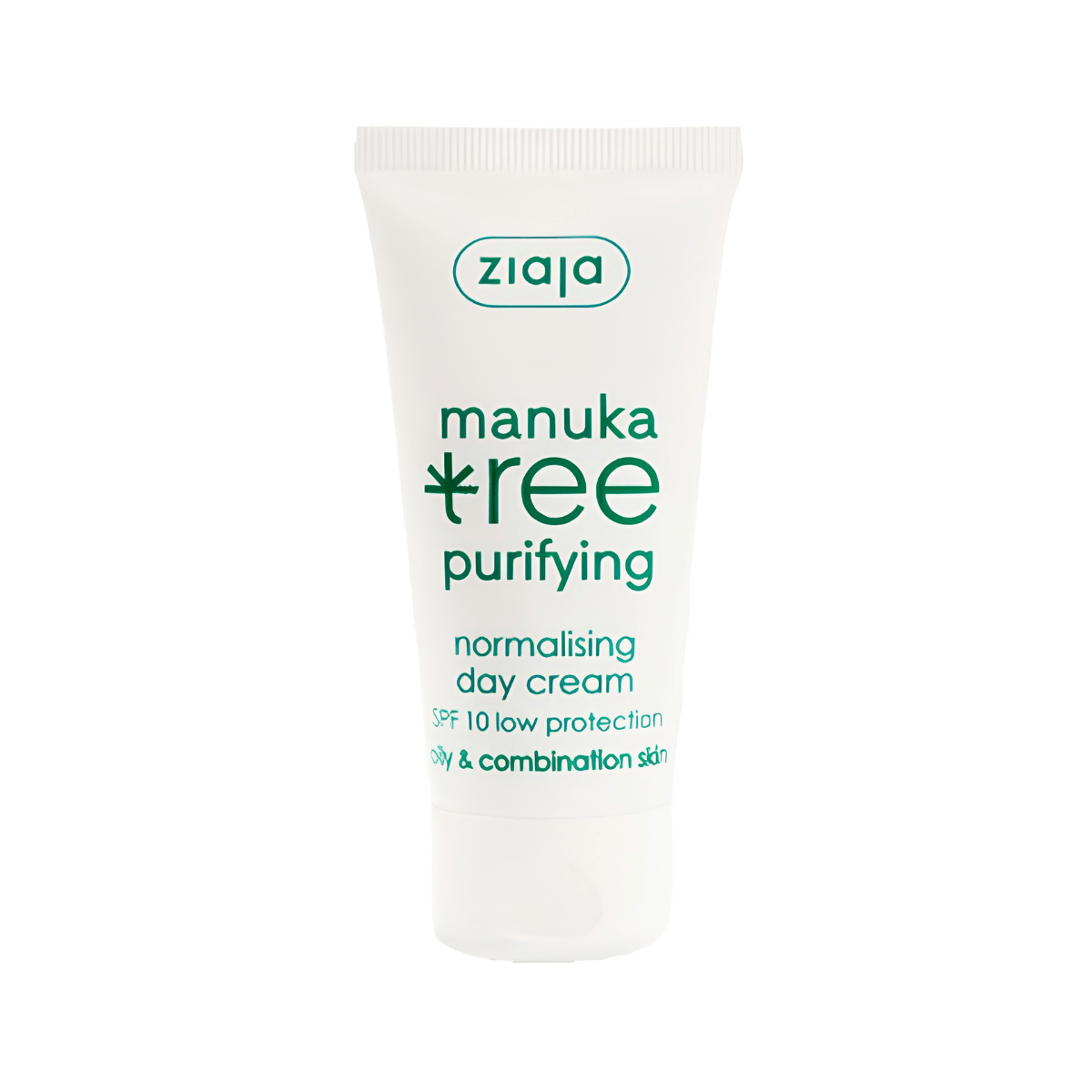 crema facial de día Ziaja Manuka Tree para piel mixta o grasa con protección SPF 10