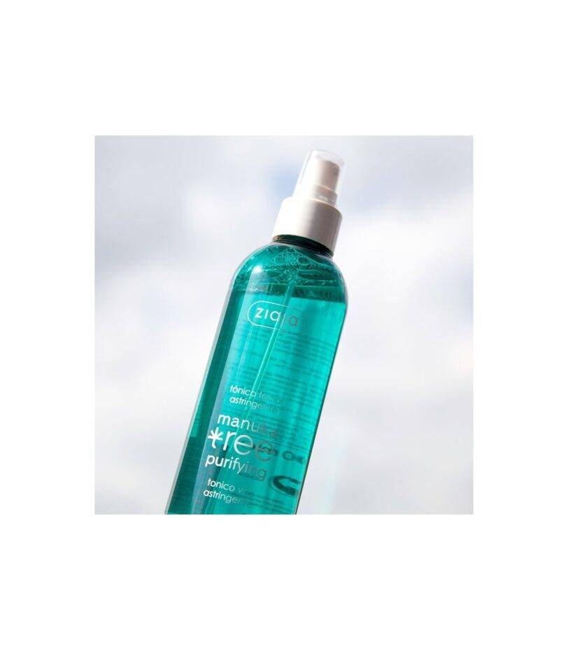 detalle del tonico facial ziaja manuka tree con accion purificante y equilibrante