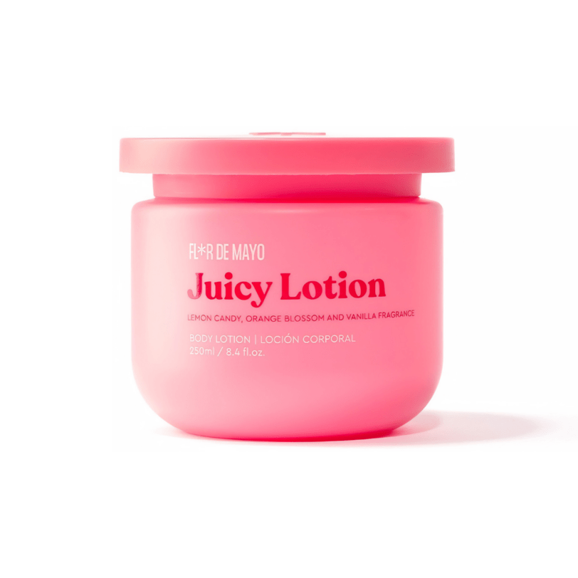 Loción corporal Juicy Flor de Mayo karité y cítricos locion corporal juicy flor de mayo con manteca de karite y aromas citricos hidratante corporal
