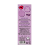 Parte trasera del Aceite Labial Moras The Fruit Company con información del producto, fórmula vegana, cruelty free y contenido de 3,6 ml.