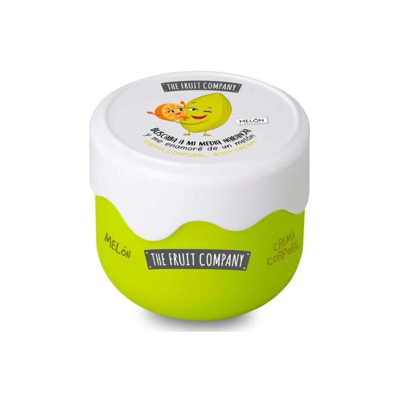 Crema corporal melón The Fruit Company hidratación efecto seda crema corporal The Fruit Company aroma melón hidratante con vitamina E y karité piel suave