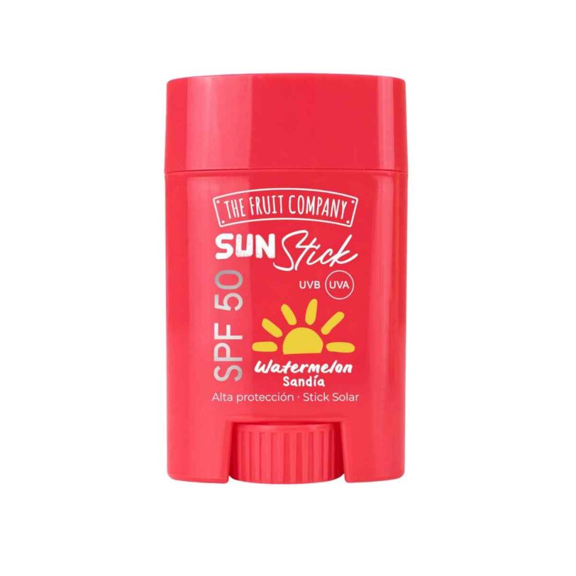 Sun Stick SPF50 Sandía Protección Solar Invisible stick solar SPF50 invisible para rostro y cuerpo con aroma a sandía y protección UVA UVB