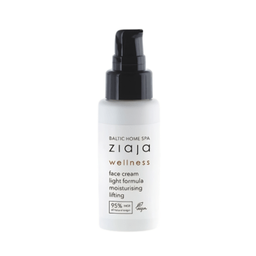 crema facial hidratante y efecto lifting Ziaja Baltic Home Spa Wellness con fórmula ligera y textura suave