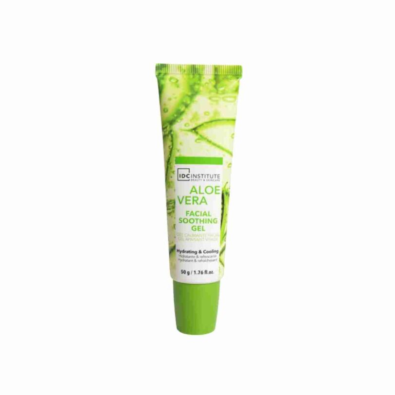 Gel facial calmante aloe vera hidratante Gel facial calmante de aloe vera en formato tubo para hidratar y refrescar la piel