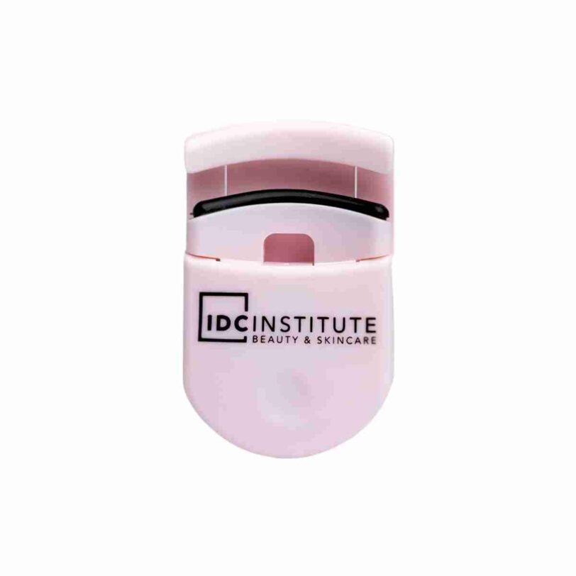 mini rizador de pestañas rosa IDC Institute compacto para maquillaje diario
