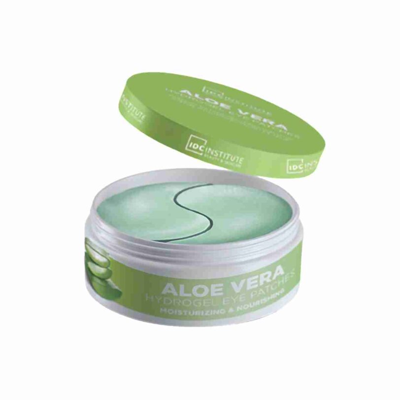 Parches hidrogel aloe vera efecto calmante Parches de hidrogel de aloe vera con textura refrescante para calmar la piel del contorno de ojos