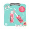 Aceite labial Sandía de The Fruit Company con aplicador, textura brillante y acabado hidratante para labios suaves y jugosos.