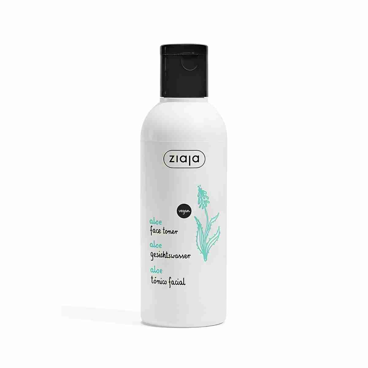 Tónico facial Ziaja Aloe para piel seca y normal que hidrata y refresca la piel