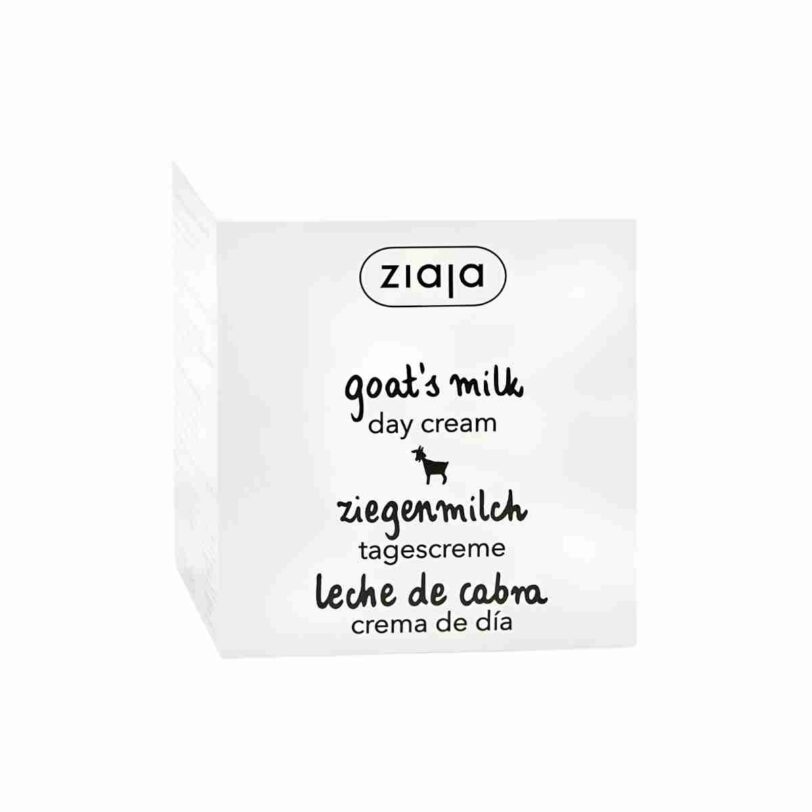 Caja de crema facial Ziaja leche de cabra hidratante para el cuidado diario de la piel