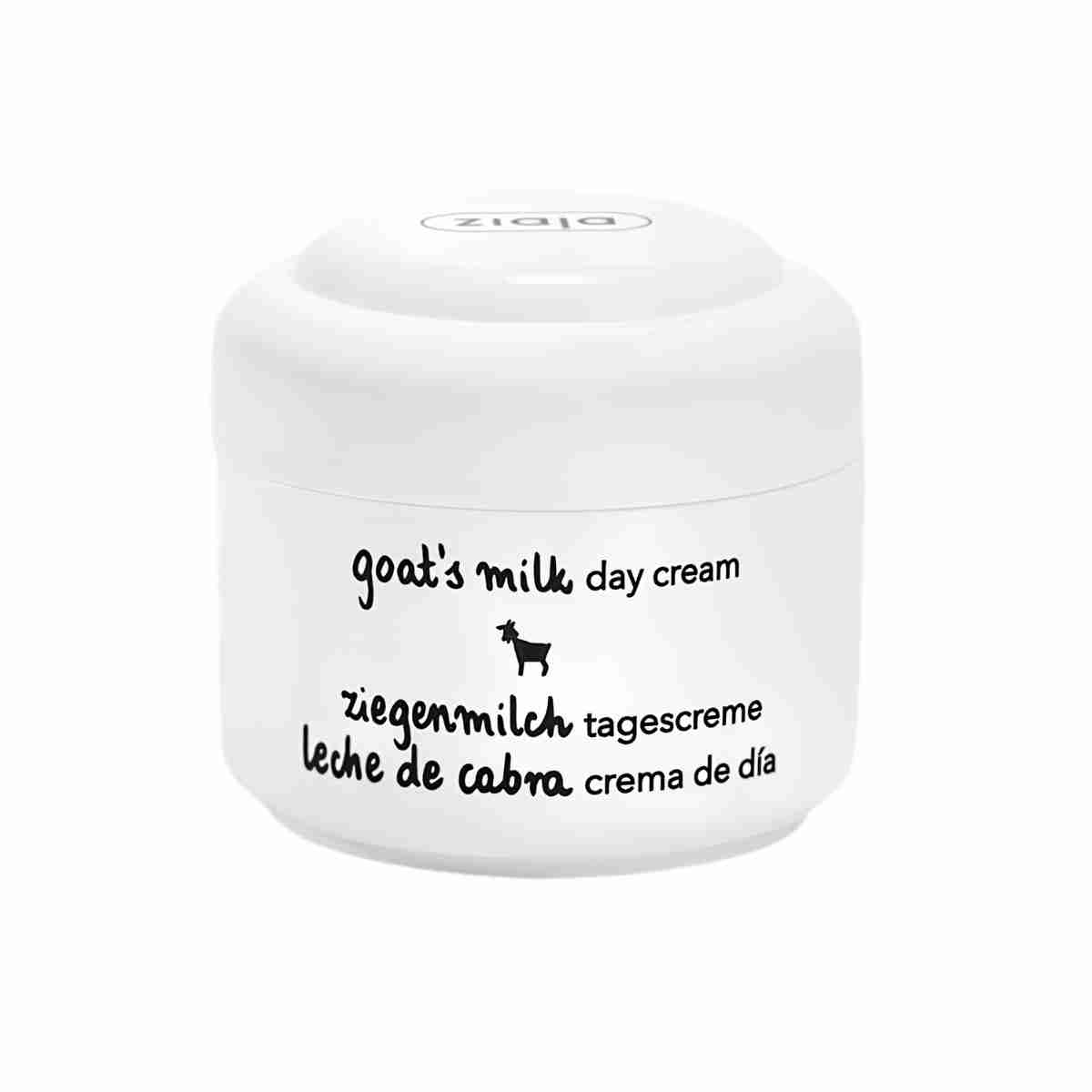 Crema facial de día Ziaja leche de cabra que hidrata y nutre la piel seca
