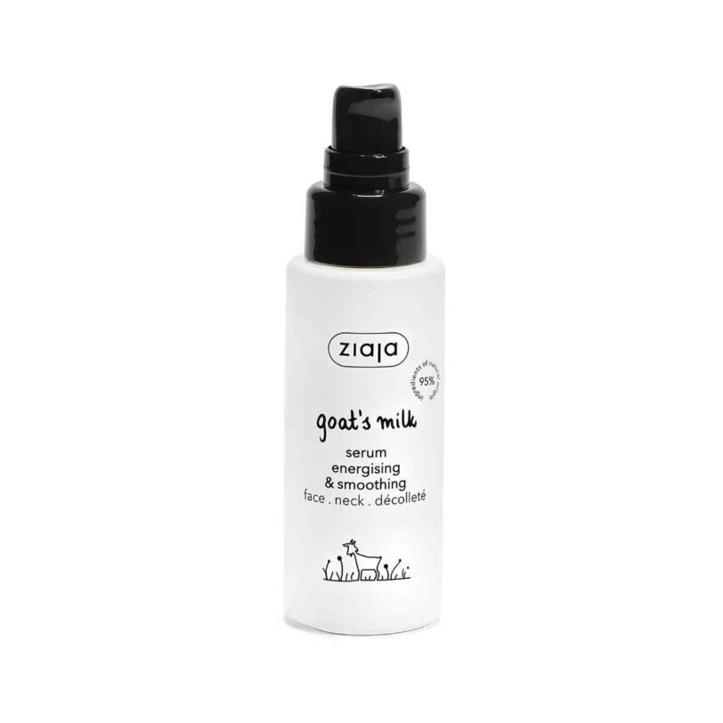 Ziaja Leche de Cabra Sérum Facial Suavizante y Energizante Sérum facial Ziaja Leche de Cabra para rostro, cuello y escote con acción suavizante y energizante.