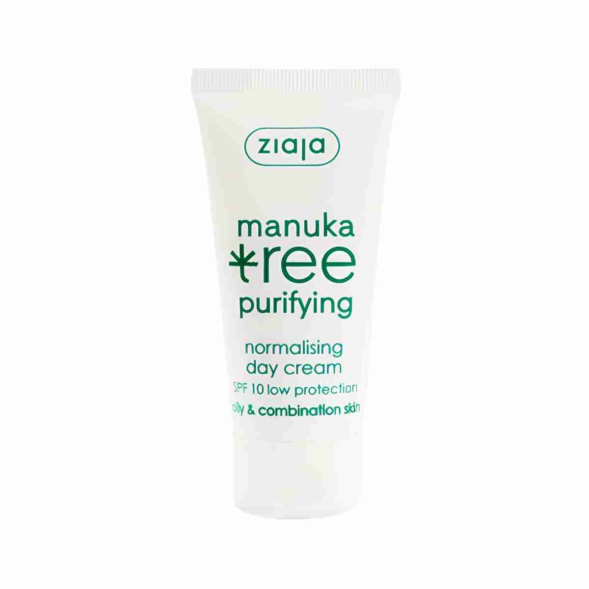 crema facial de día Ziaja Manuka Tree para piel mixta o grasa con protección SPF 10